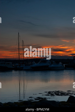 Tramonto su Oak Island bay Nova Scotia Foto Stock