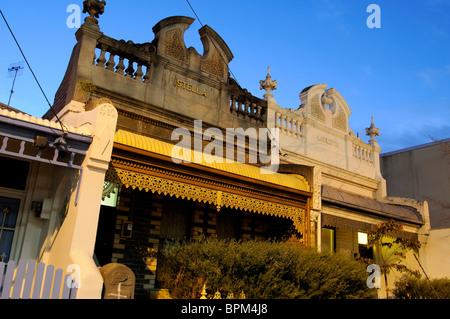 Case a schiera, Fitzroy, Melbourne, Australia Foto Stock