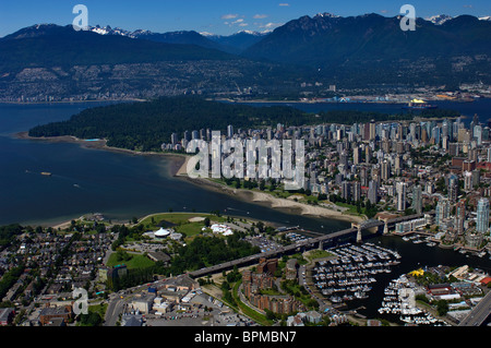 Vancouver, British Columbia, Burrard Bridge, Granville Island, False Creek, English Bay, West Vancouver E North Vancouver Foto Stock