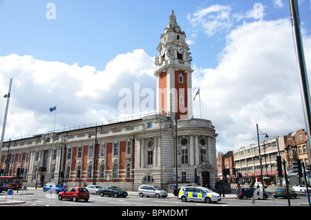 Lambeth Town Hall, Brixton Hill, Brixton, London Borough di Lambeth, Greater London, England, Regno Unito Foto Stock