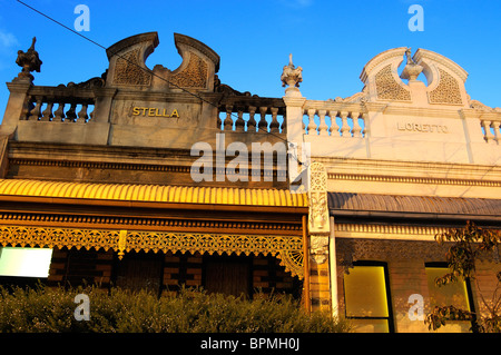 Case a schiera, Fitzroy, Melbourne, Australia Foto Stock