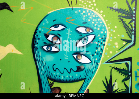 Graffiti in Dublino Irlanda Europa Foto Stock