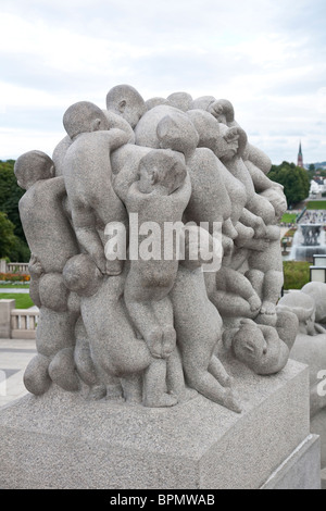 Parco delle Sculture di Vigeland, parte del Parco Frogner, situato a Oslo, Norvegia. Foto:Jeff Gilbert Foto Stock