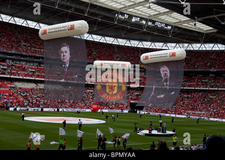 Chelsea V Manchester United, la protezione comunitaria, lo Stadio di Wembley, Londra, Regno Unito. Agosto 2010 Foto Stock