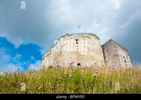 Clifford Tower, York, Inghilterra Foto Stock