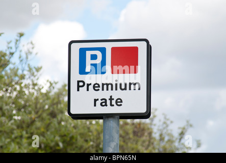 Tasso di premio simbolo di parcheggio Foto Stock