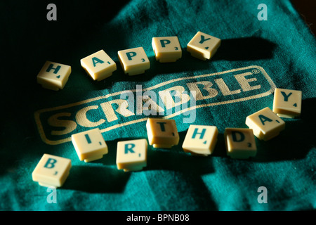 Scrabble. Foto di James Boardman. Foto Stock