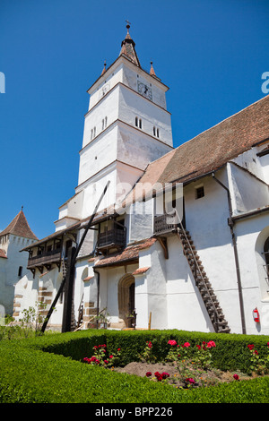 Harman chiesa fortificata nella contea di Brasov, Romania. Foto Stock