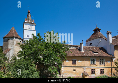 Harman chiesa fortificata nella contea di Brasov, Romania. Foto Stock