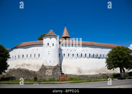 Prejmer chiesa fortificata nel villaggio di Prejmer, Contea di Brasov, Romania. Foto Stock