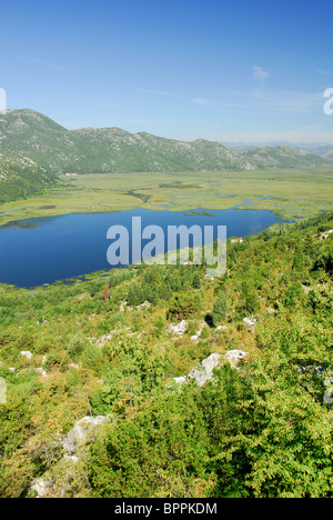 La Croazia. Una vista della Neretva delta vicino a Ploce in Dalmazia meridionale, come si vede dalla Croazia - Bosnia confine. Foto Stock