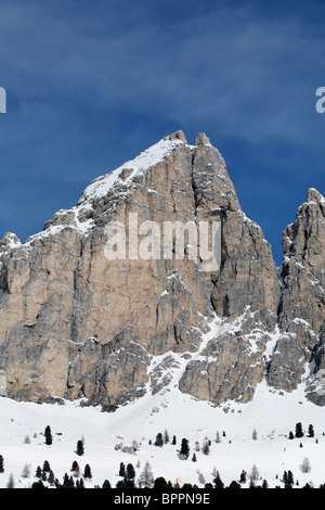 Pizes Da Cier e il Gran Cier Passo Gardena Grodner Joch Selva Dolomiti Italia Foto Stock