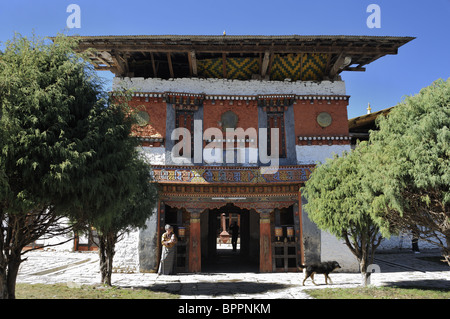 Tamshing Lhakhang tempio, Bumthang, Bhutan. Foto Stock