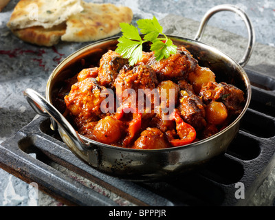 Piri Piri curry di Pollo & Riso, cibo indiano ricetta immagini, foto e immagini Foto Stock