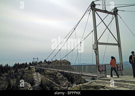 Mile High Swing Bridge - nonno di montagna, North Carolina, STATI UNITI D'AMERICA Foto Stock