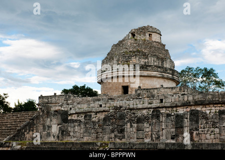 Osservatorio, El Caracol, Chichen Itza rovine, Yucatan, Messico Foto Stock