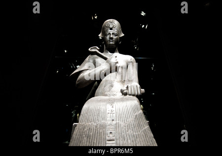 L'Italia, Torino, le staue sala del Museo Egizio Foto Stock