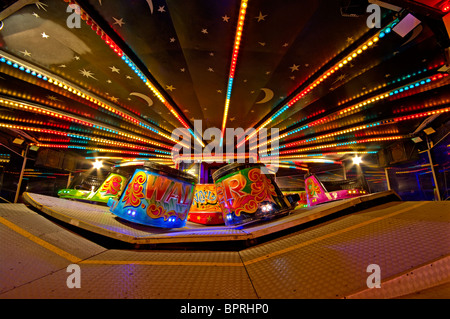 Waltzer Fairground Ride Foto Stock