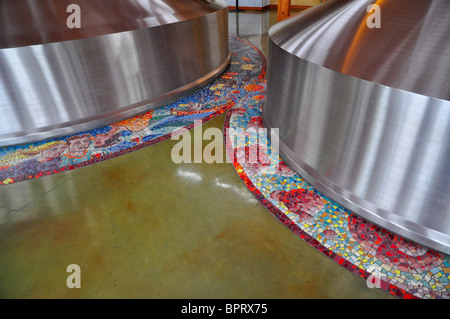 Interior shot del Nuovo Belgio Brewing Company, Fort Collins, Colorado Foto Stock