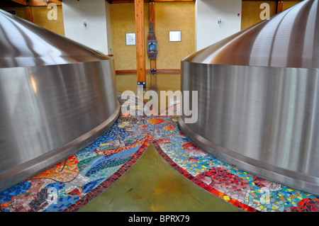 Interior shot del Nuovo Belgio Brewing Company, Fort Collins, Colorado Foto Stock