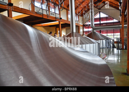 Interior shot del Nuovo Belgio Brewing Company, Fort Collins, Colorado Foto Stock