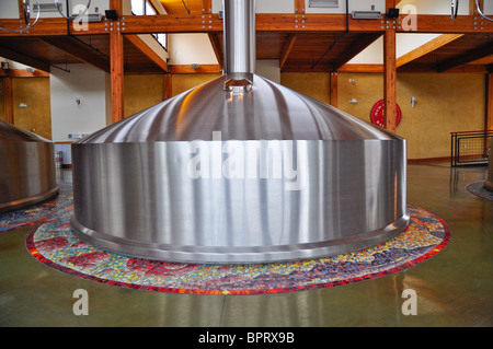 Interior shot del Nuovo Belgio Brewing Company, Fort Collins, Colorado Foto Stock