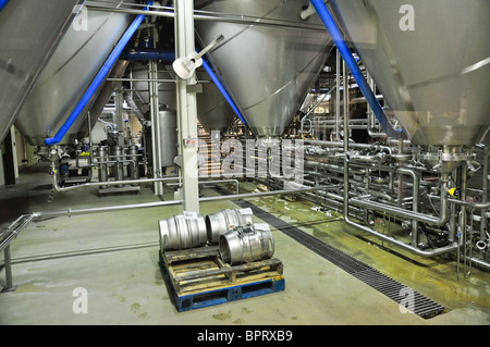 Interior shot del Nuovo Belgio Brewing Company, Fort Collins, Colorado Foto Stock