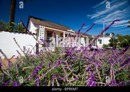 Esterno della casa de Pedrorena de Altamirano / Ufficio Assayers, la Citta' Vecchia di San Diego, California, Stati Uniti d'America Foto Stock