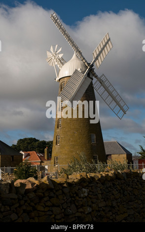 Ripristinato il vecchio mulino Callington in Oatlands, Tasmania Foto Stock