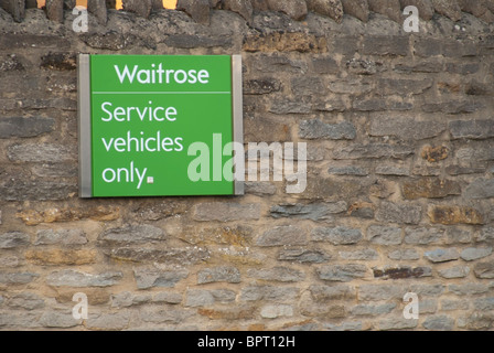 Segno di Waitrose Foto Stock