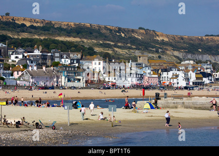 Lyme Regis città costiera in West Dorset England Regno unito Gb Foto Stock