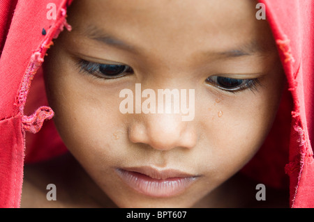 Ragazzo in Phnom Penh Cambogia Foto Stock