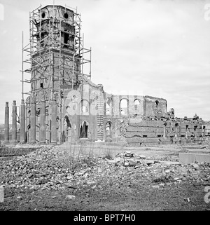 Charleston, Carolina del Sud. Le rovine della chiesa di forma circolare e la Secessione Hall, USA La guerra civile Foto Stock