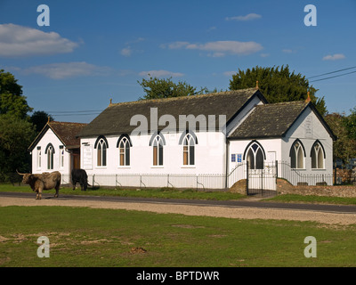 Cappella Crosslanes Mockbeggar Village New Forest Hampshire England Regno Unito Foto Stock