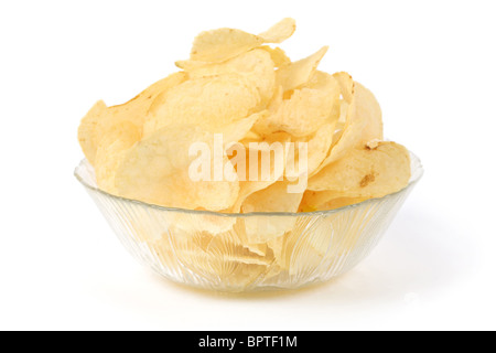 Potato Chips close up shot Foto Stock