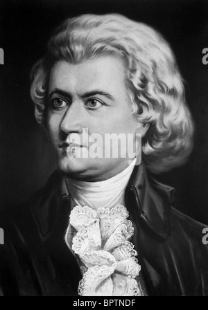 WOLFGANG Amadeus MOZART Compositore (1790) Foto Stock