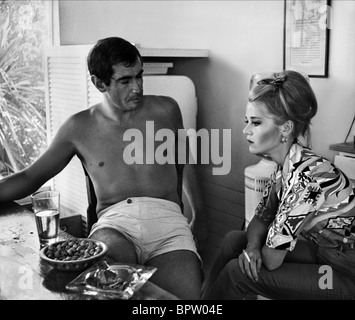 ROGER VADIM & Jane Fonda sposato giornalista & attrice (1966) Foto Stock