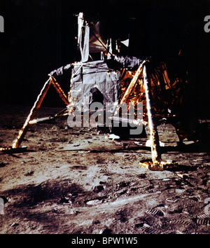 EAGLE modulo lunare sulla luna Apollo 11 (1969) Foto Stock