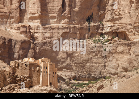 Castello di Wadi Do'an, Hadramaut, Yemen Foto Stock