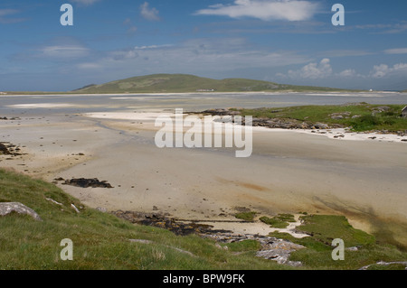 A Crannag Traig Mhor Cockleshell beach Isle of Barra, Ebridi Esterne Western Isles. La Scozia. SCO 6537 Foto Stock