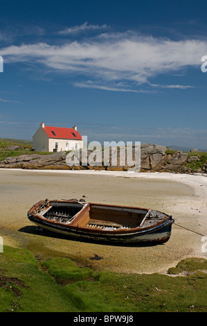 A Crannag Traig Mhor beach Isle of Barra, Ebridi Esterne Western Isles. La Scozia. SCO 6538 Foto Stock