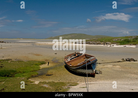 A Crannag Traig Mhor beach Isle of Barra, Ebridi Esterne Western Isles. La Scozia. SCO 6544 Foto Stock