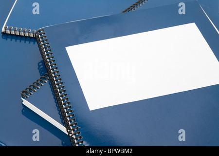 Blue testo scolastico, notebook o manuale Foto Stock