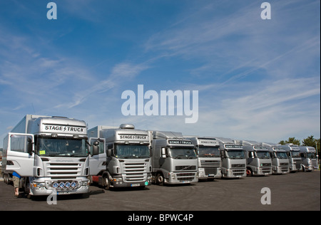 I carrelli da Guns n Roses tour, Laganside, Belfast. Foto Stock