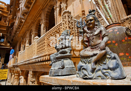 Negozio di souvenir in vendita in Jaisalmer Fort, Jaisalmer, Rajasthan, India Foto Stock