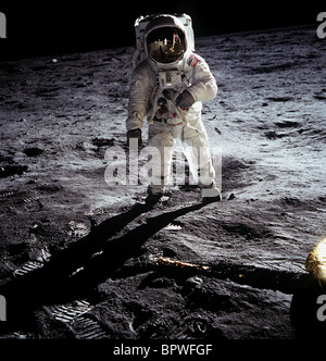 BUZZ ALDRIN APOLLO 11 LUNA ATTERRAGGIO 20 LUGLIO 1969, PHOTO NASA Foto Stock