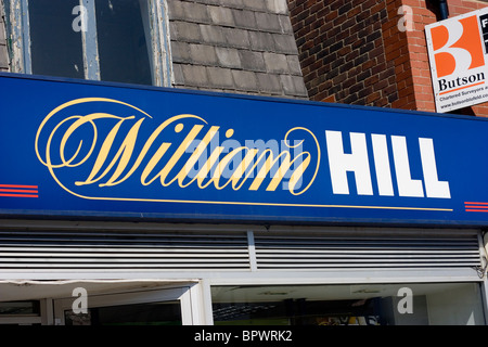 William Hill Scommesse segno negozio Foto Stock