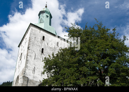 Bergen (Domkirke) cattedrale è uno dei più famosi monumenti storici in Norvegia Foto Stock