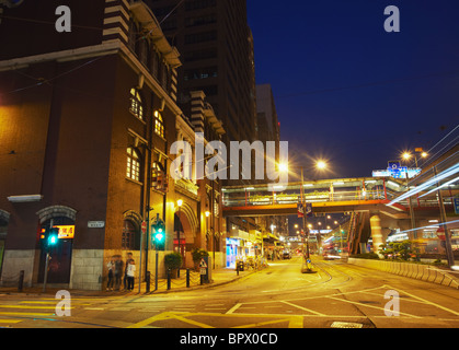 Esterno del mercato occidentale, Sheung Wan, Hong Kong, Cina Foto Stock