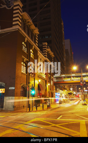 Esterno del mercato occidentale, Sheung Wan, Hong Kong, Cina Foto Stock